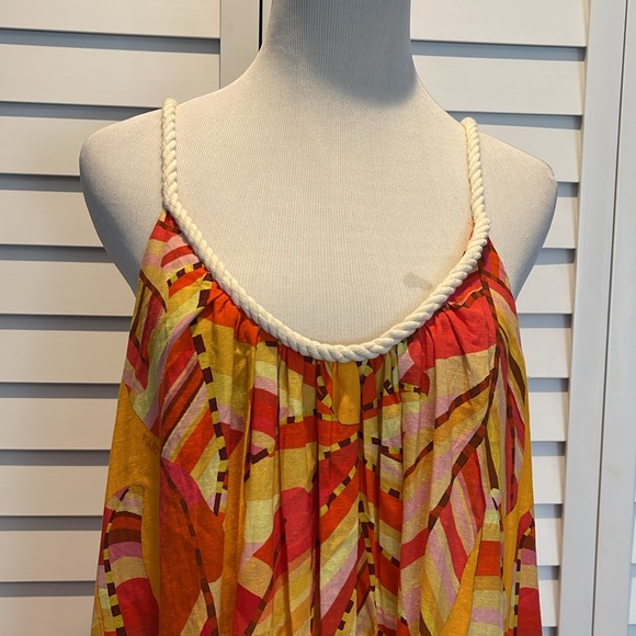 FARM Rio NWT Scoop Neck Maxi Dress in Orange/ yellow. - Picture 6 of 11